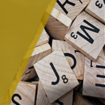 wooden tiles with letters on them